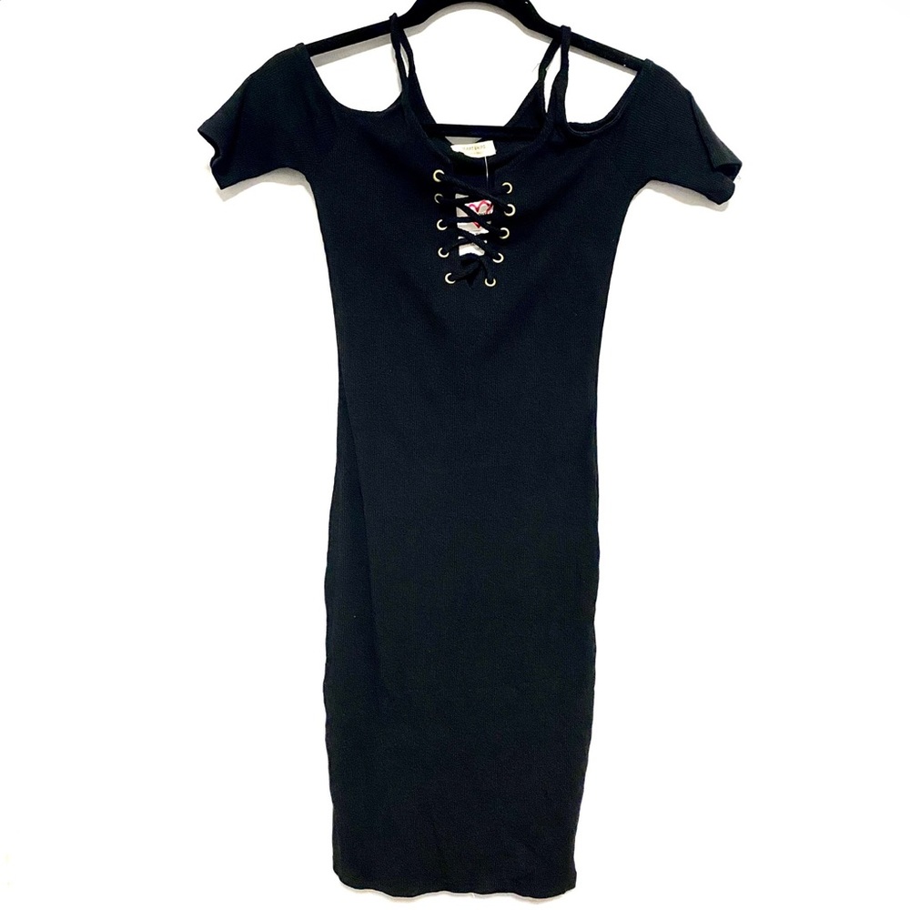 HEART & HIPS Ribbed Bodycon Dress